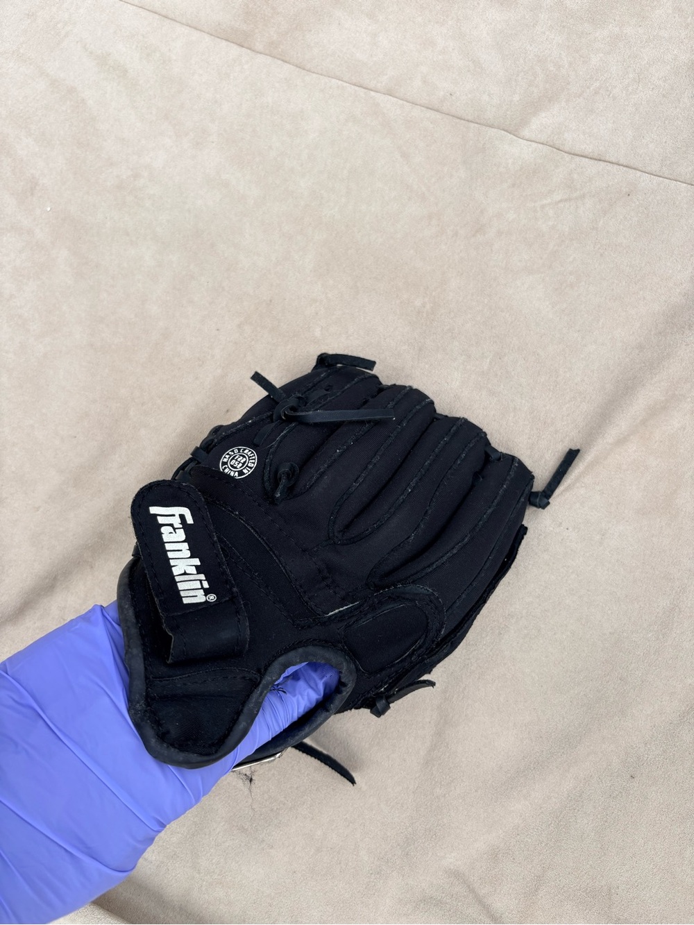 🥎 Franklin Hand Formed Pocket 4861-9 Left Hand Black Baseball Glove F22 052